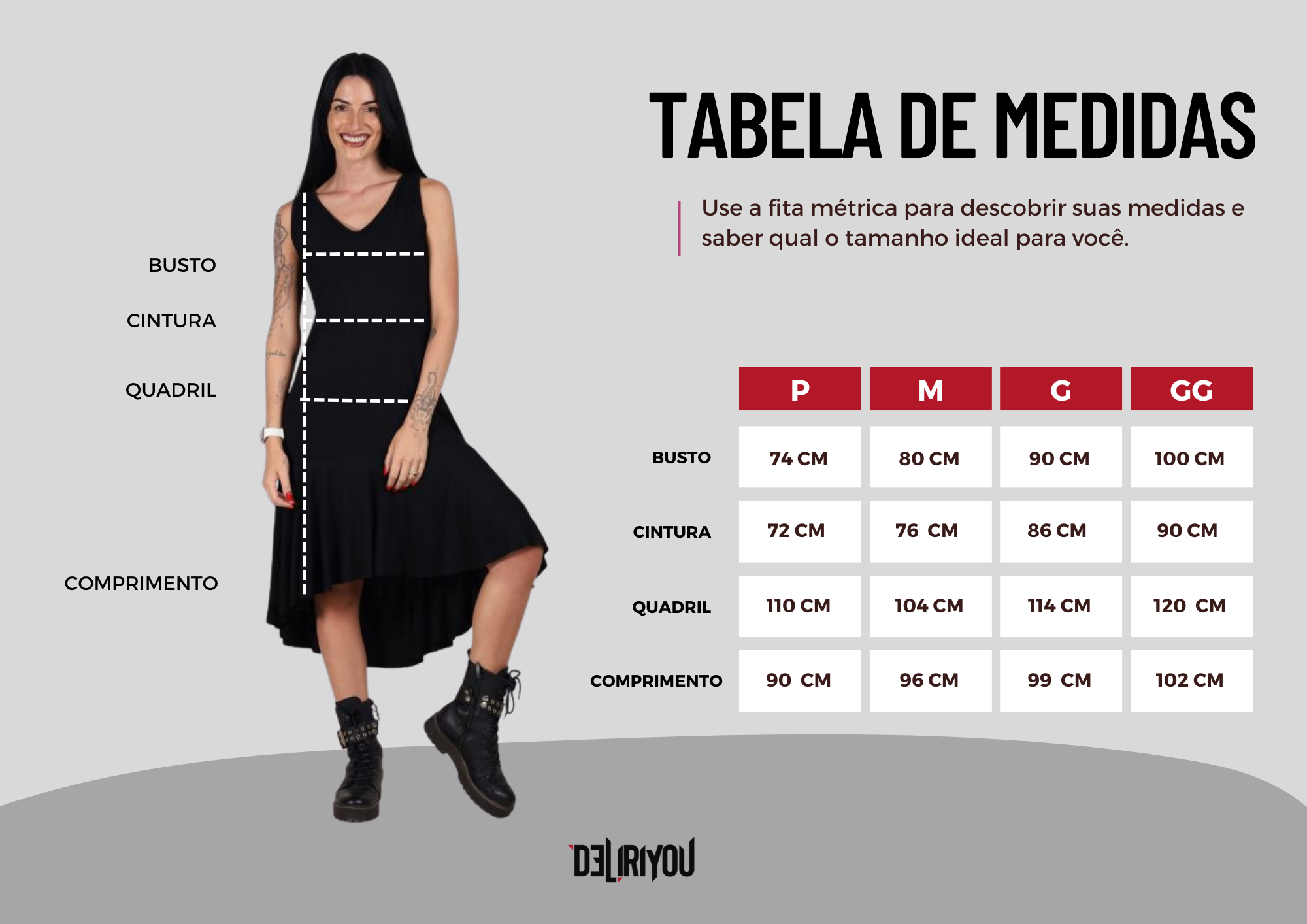 Tabela de medidas