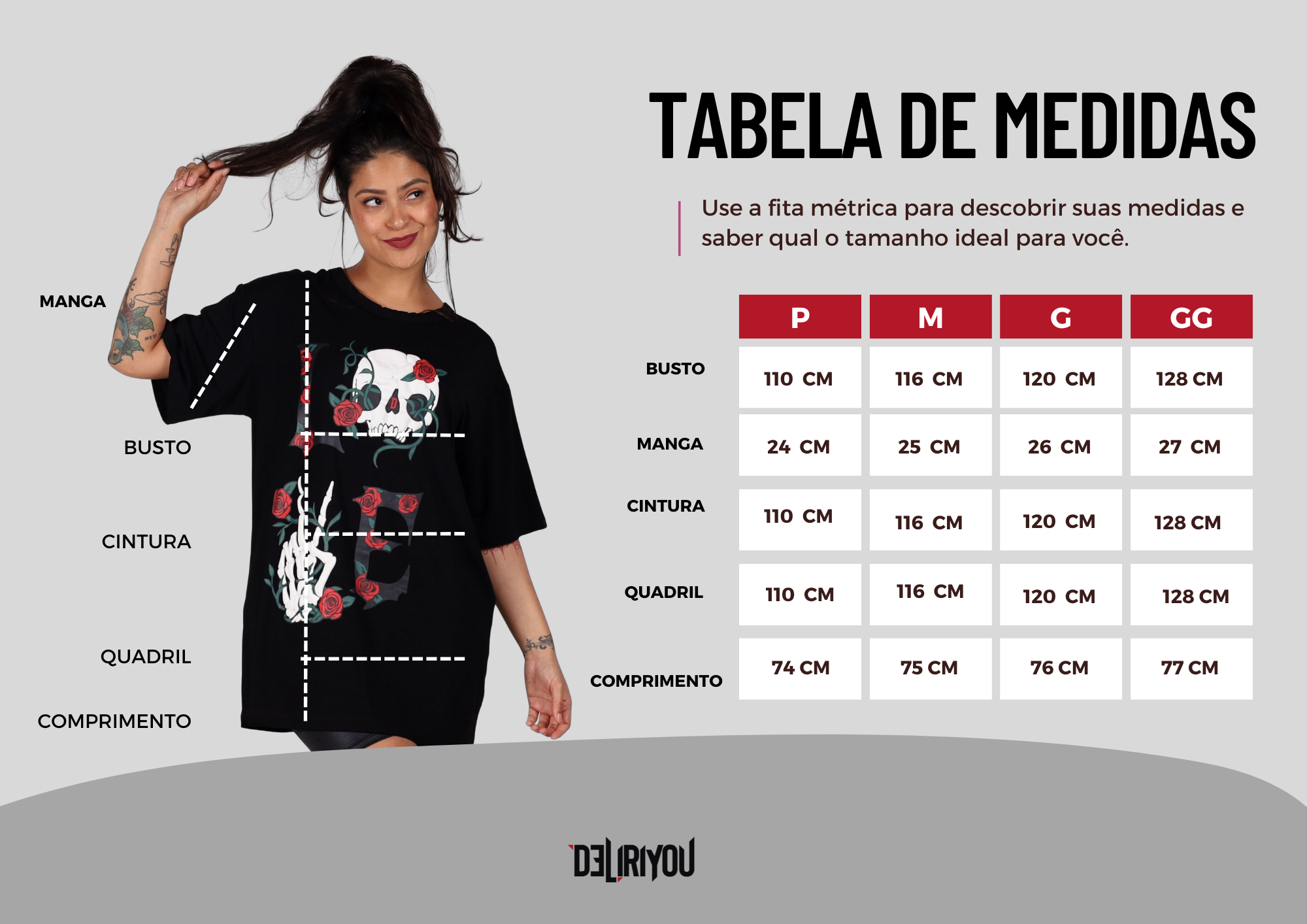 Tabela de medidas