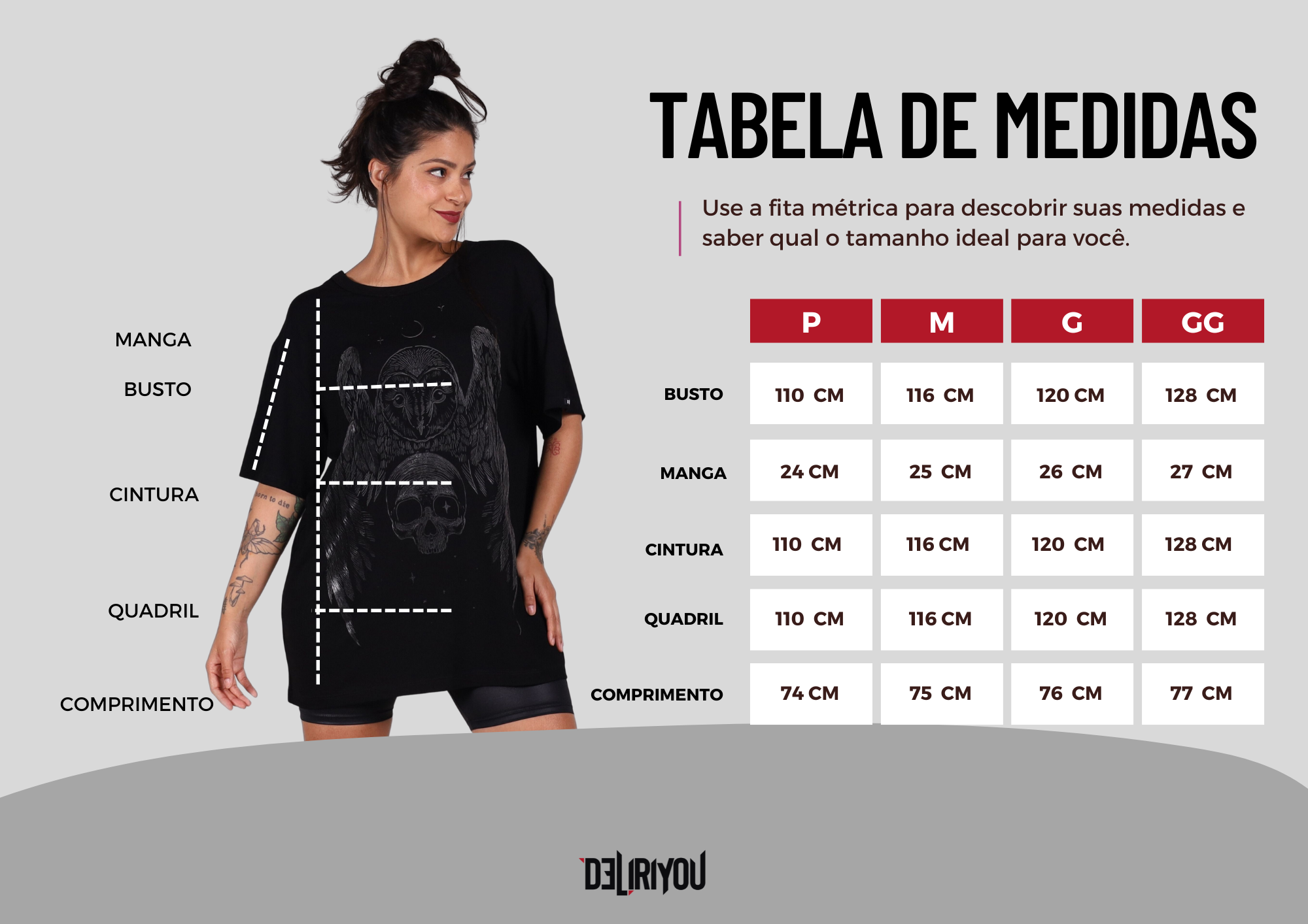 Tabela de medidas