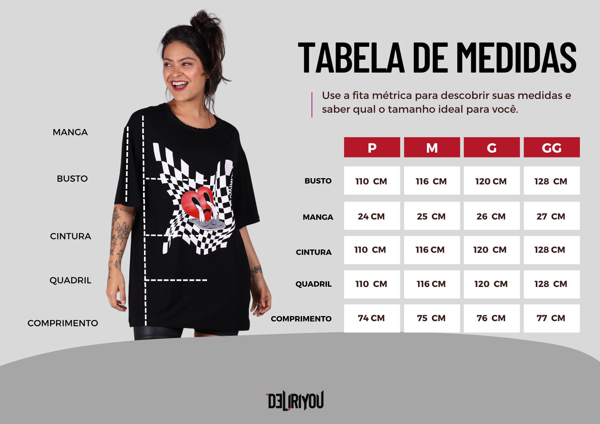 Tabela de medidas