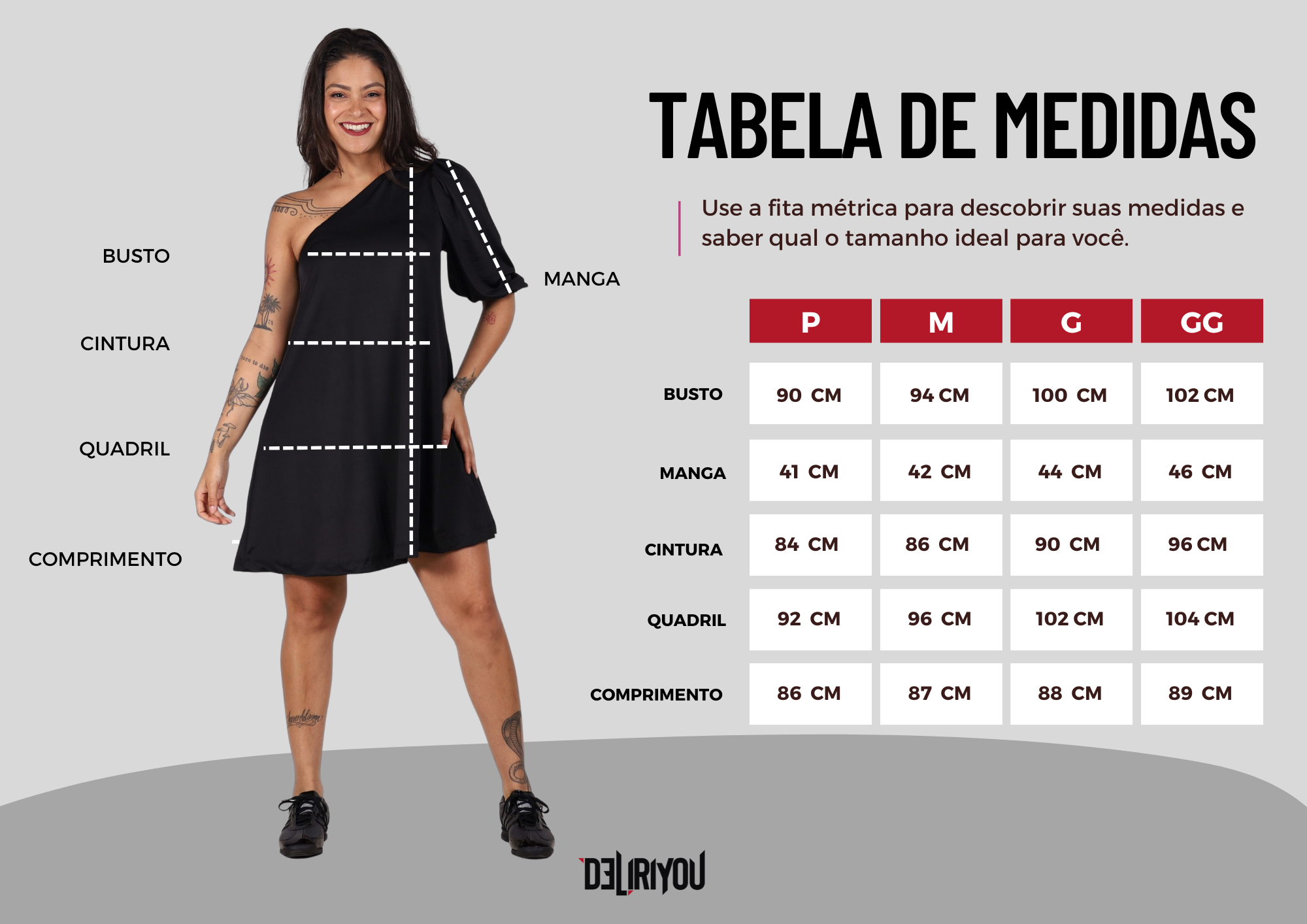 Tabela de medidas