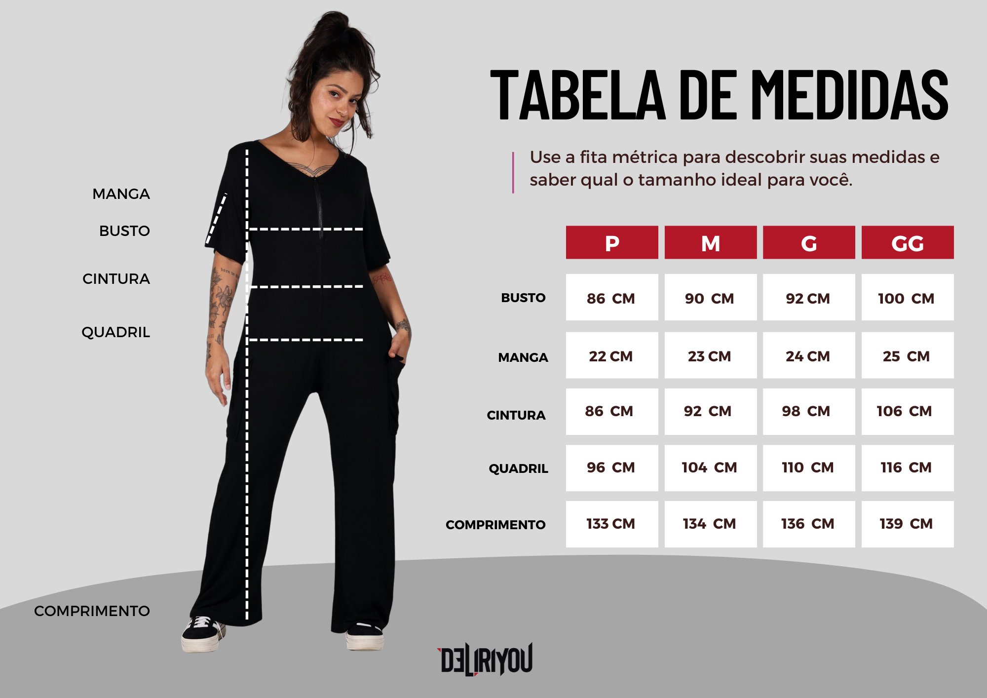 Tabela de medidas