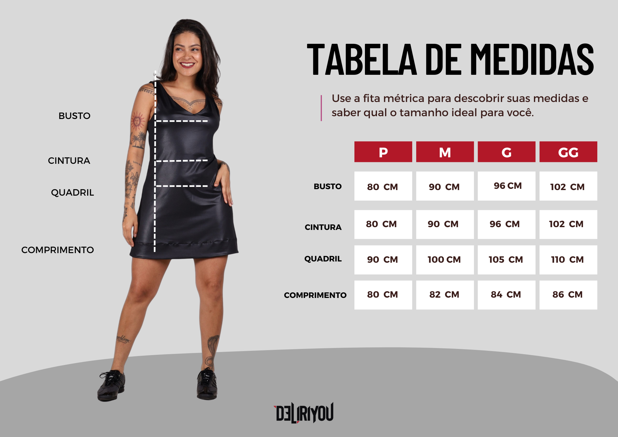 Tabela de medidas
