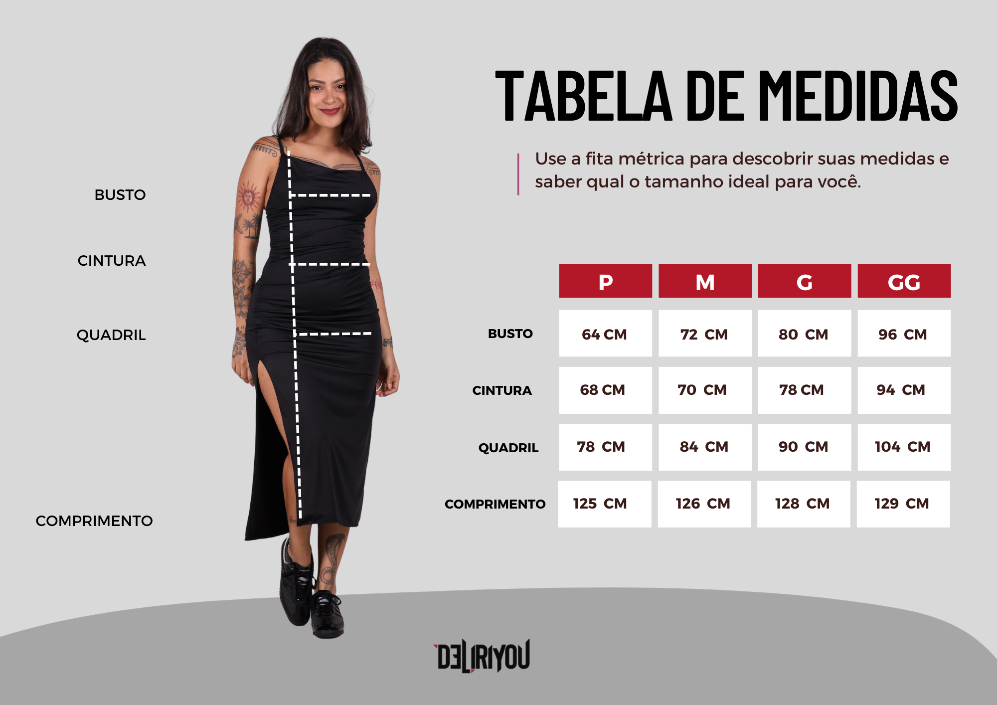 Tabela de medidas