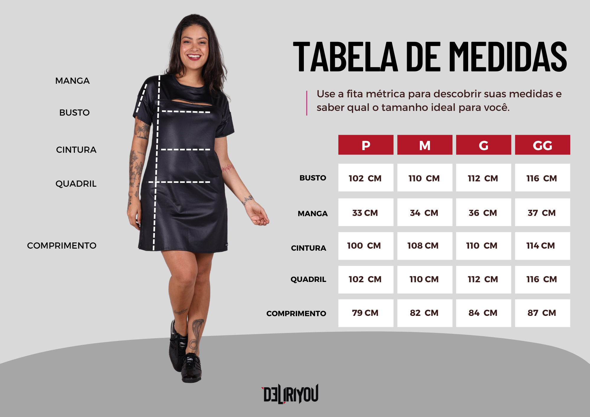 Tabela de medidas