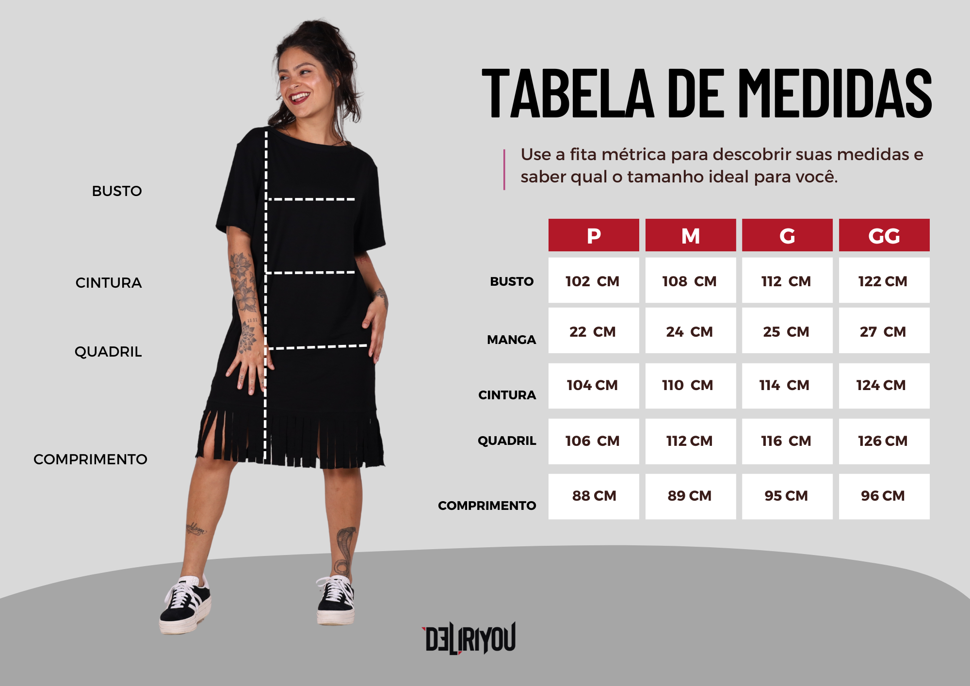 Tabela de medidas