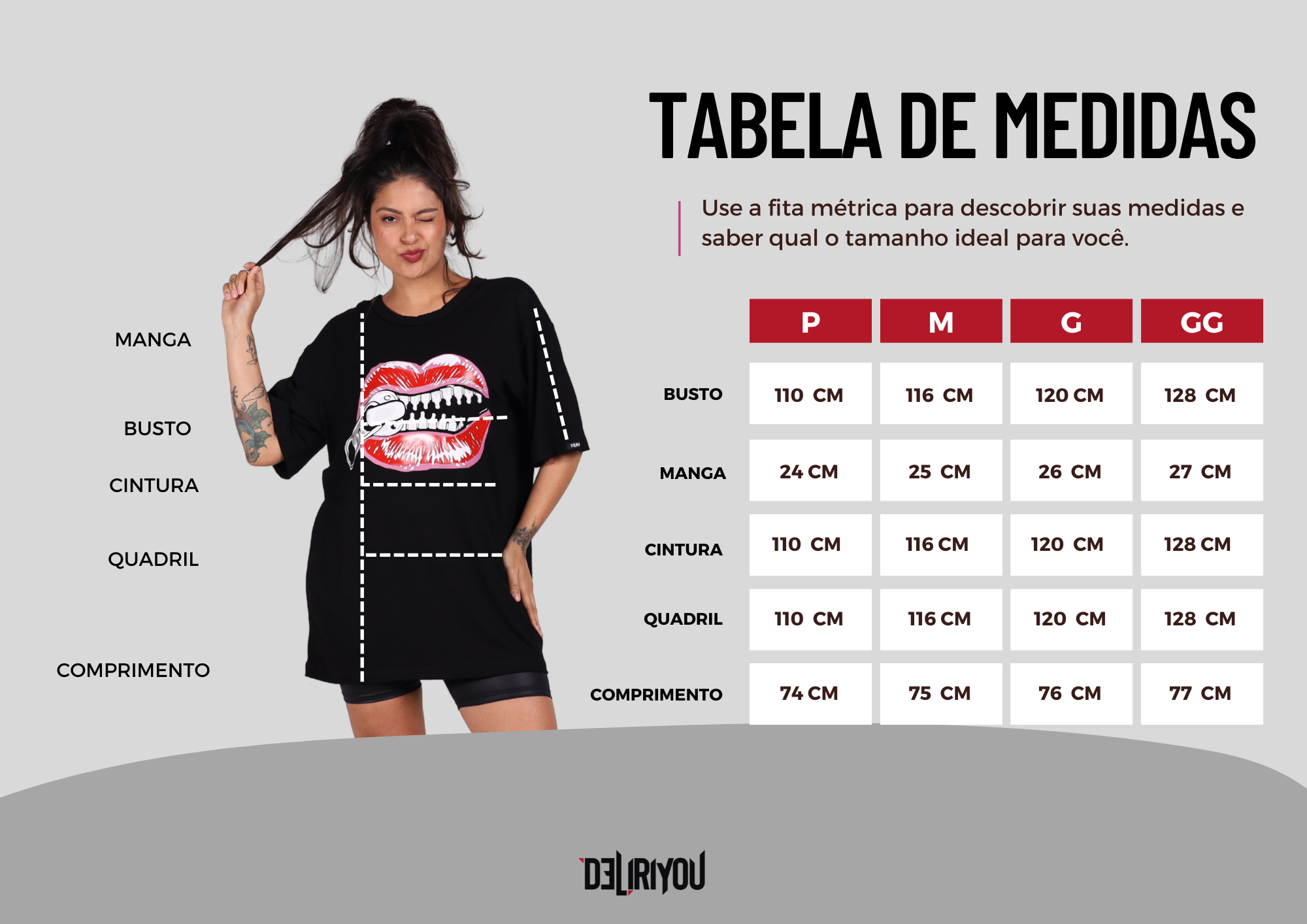 Tabela de medidas