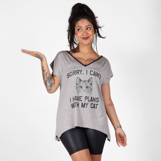 Blusa Plans With My Cat