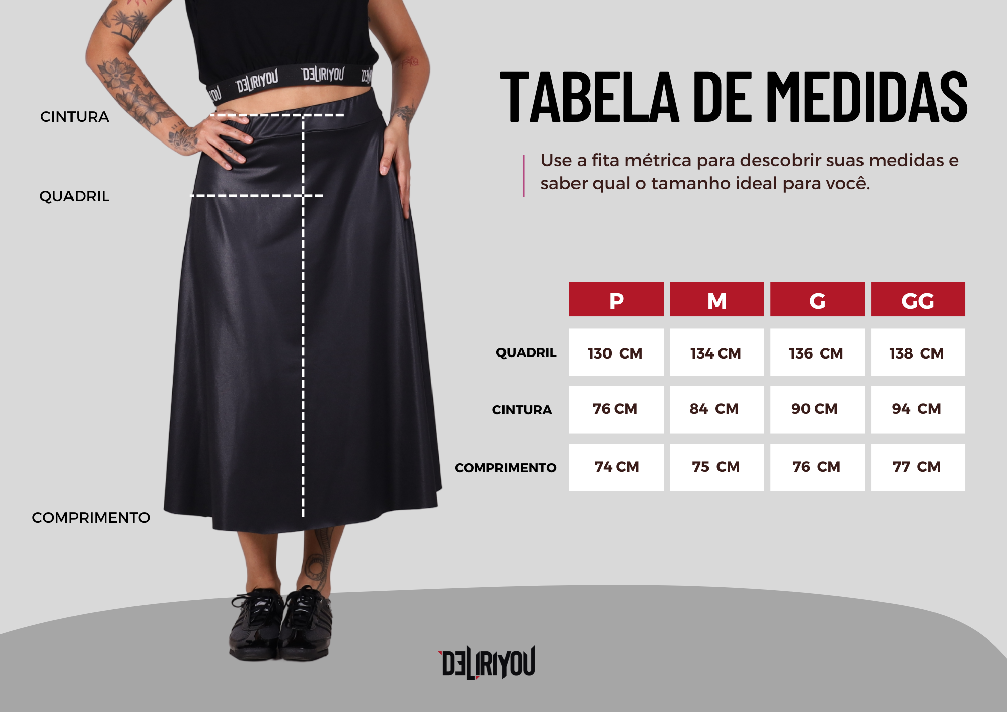 Tabela de medidas