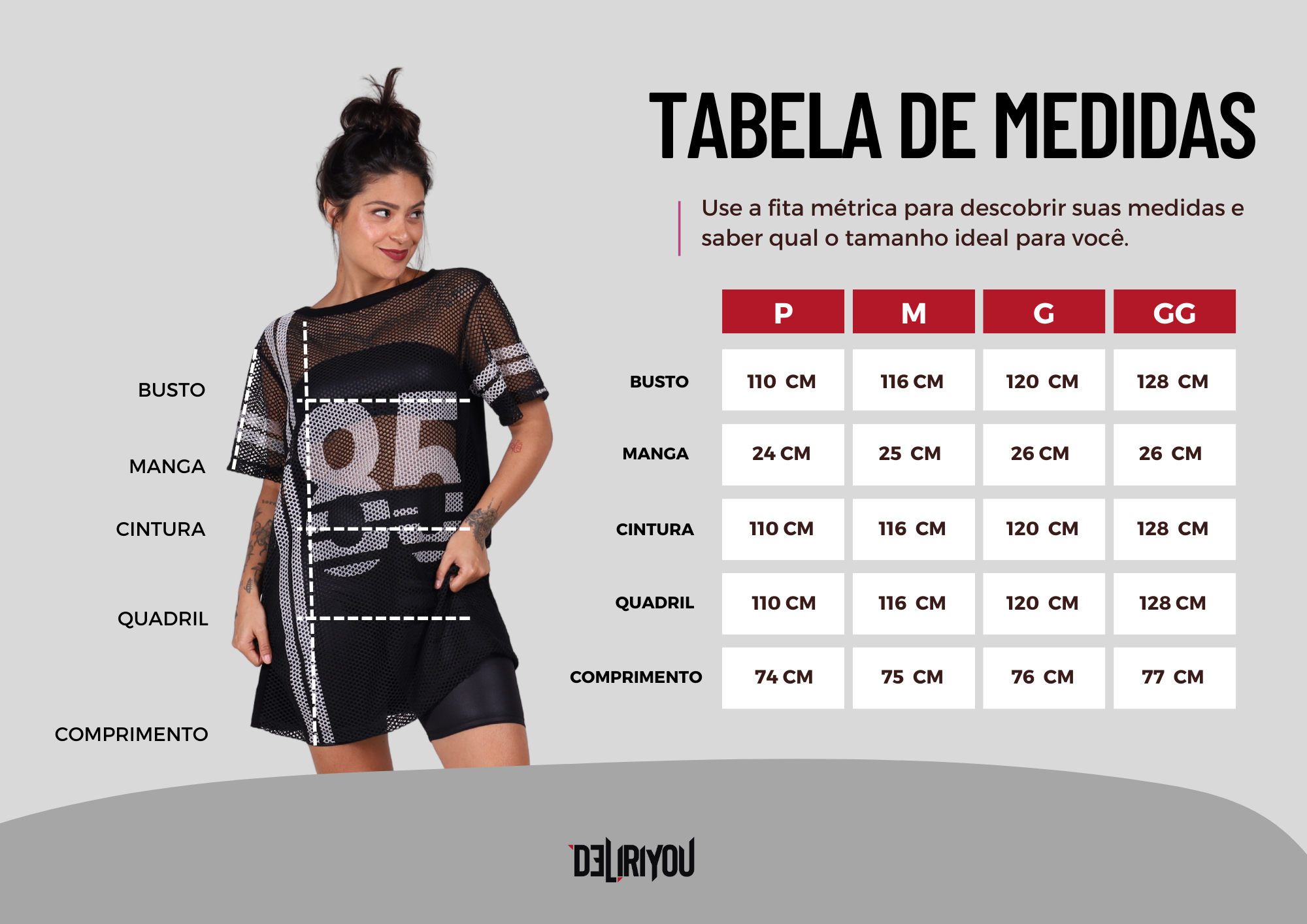 Tabela de medidas