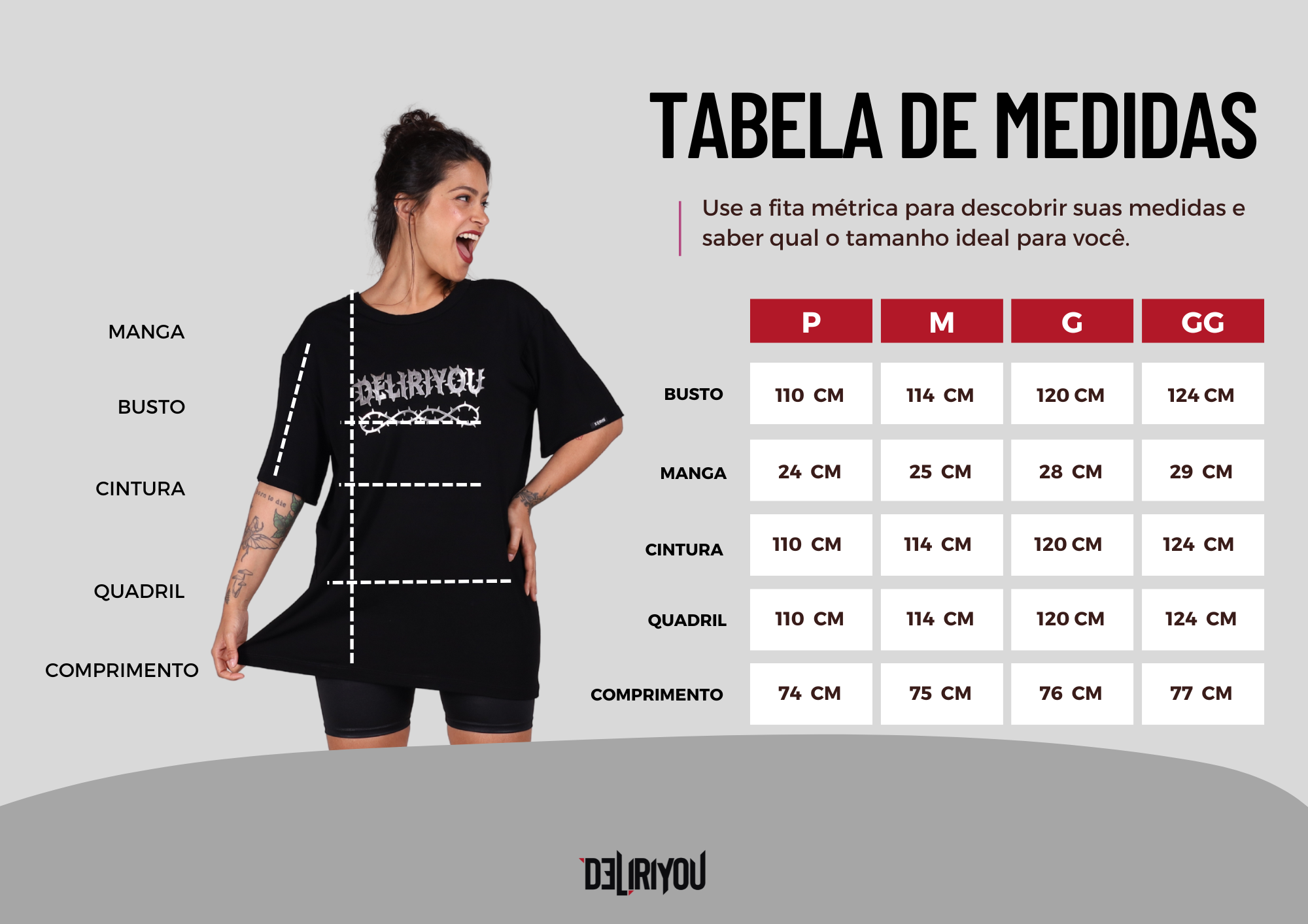 Tabela de medidas