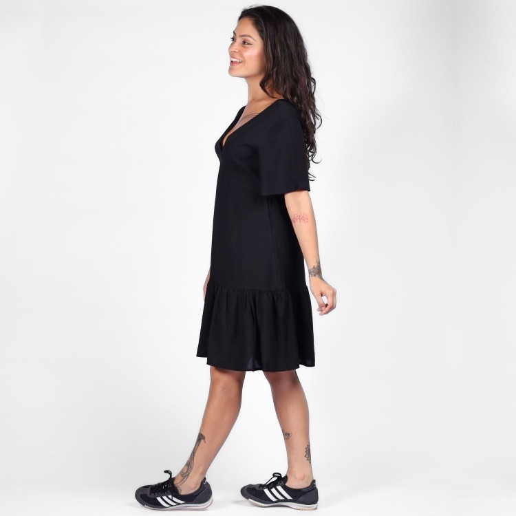 Vestido Casual Babado Forte