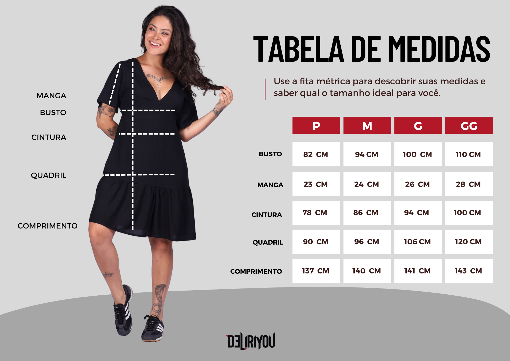 Tabela de medidas