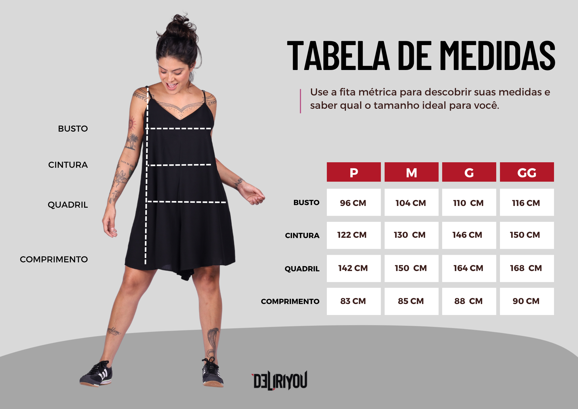 Tabela de medidas
