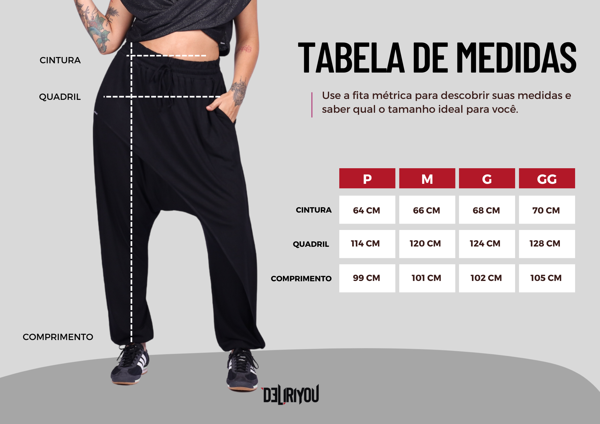 Tabela de medidas