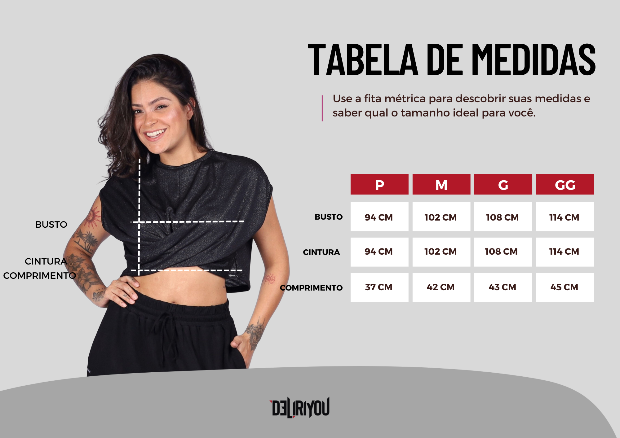 Tabela de medidas