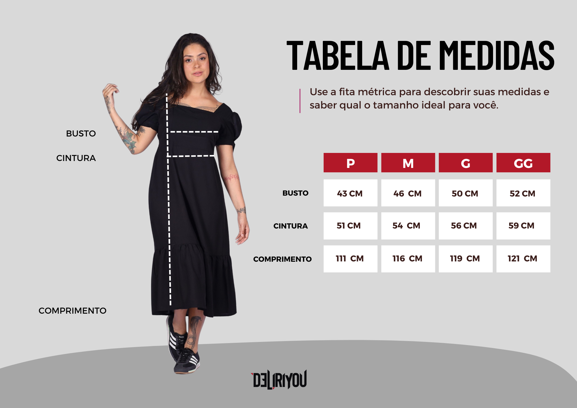 Tabela de medidas