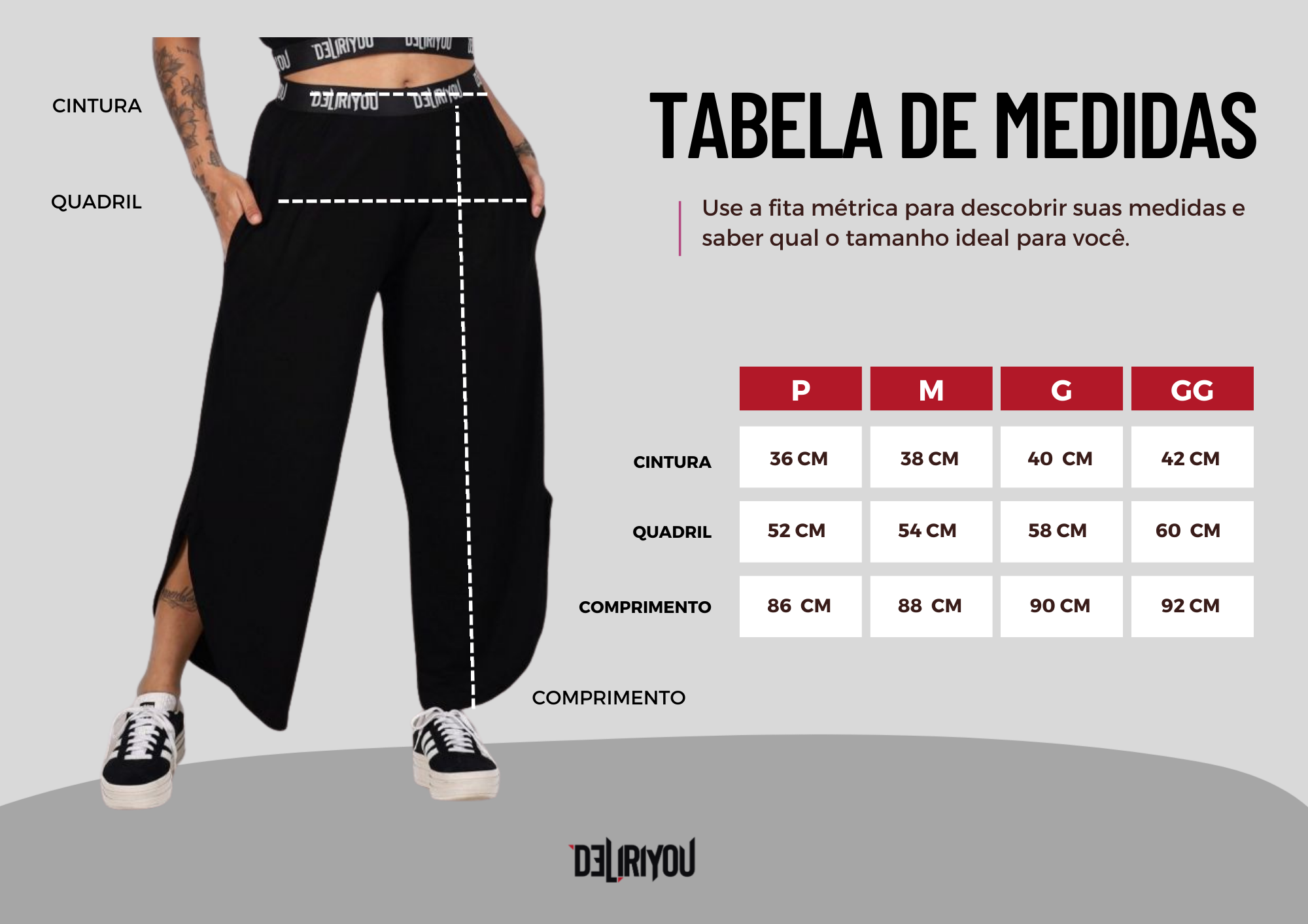 Tabela de medidas