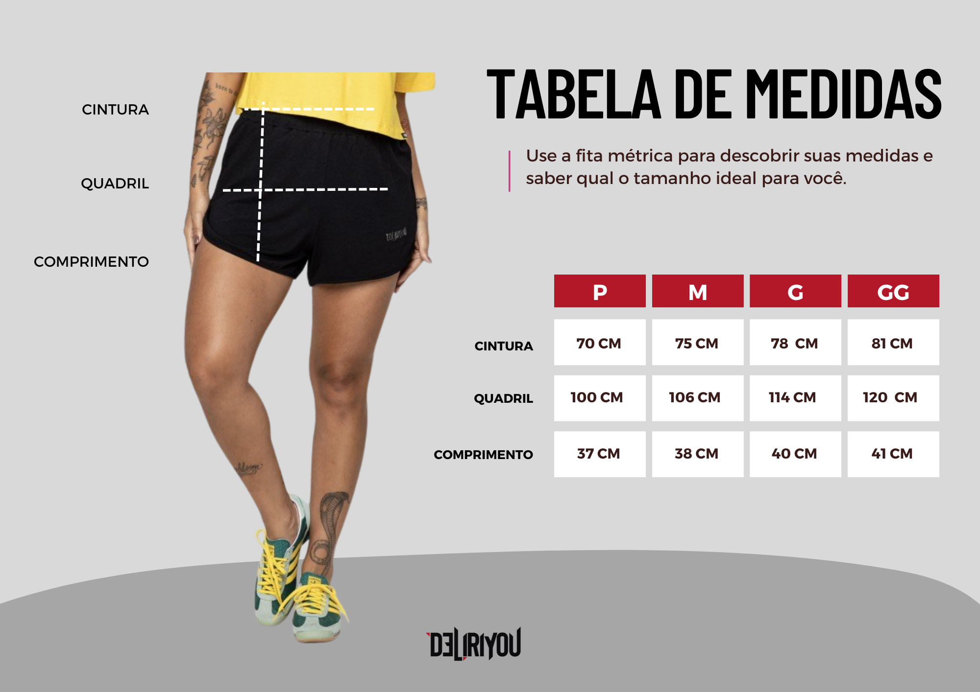 Tabela de medidas