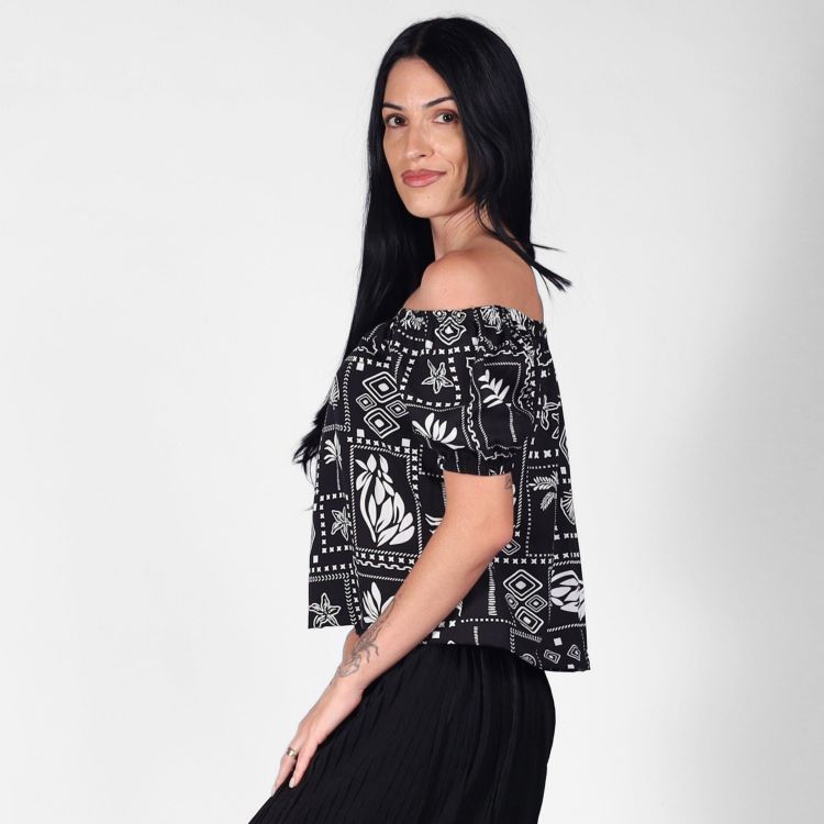 Blusa Ciganinha Boho Bandana