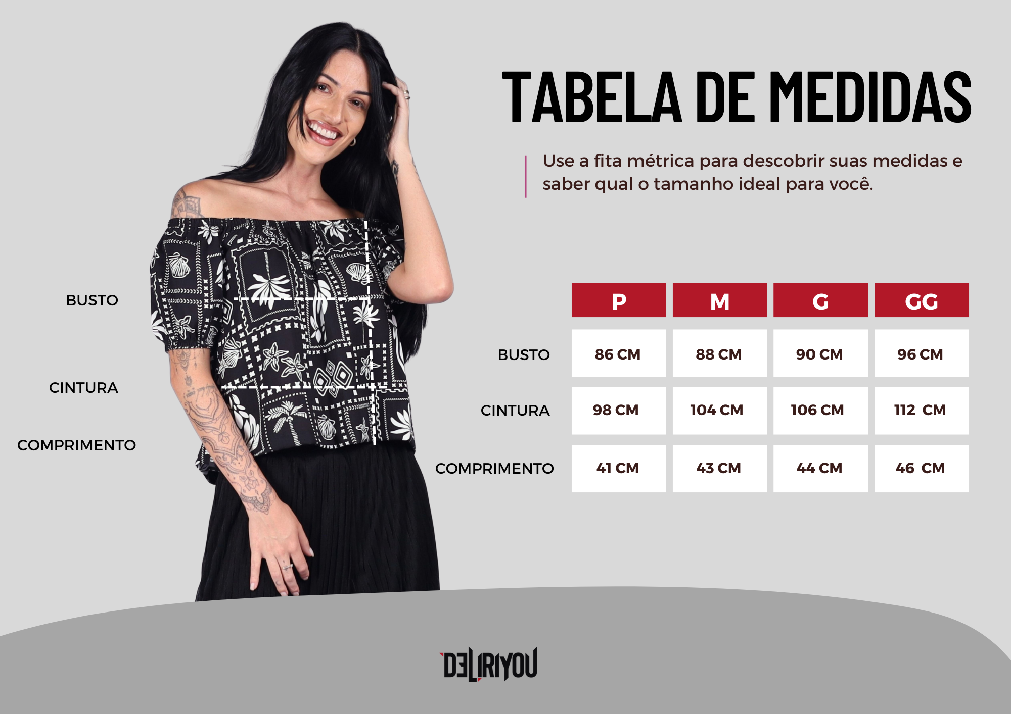Tabela de medidas