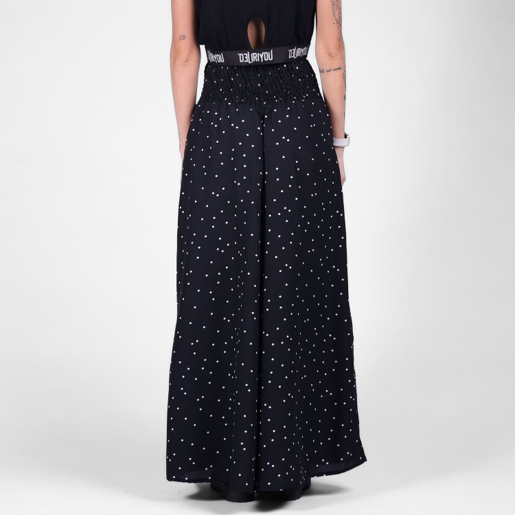 Calça Pantalona Estampa Polka Dots