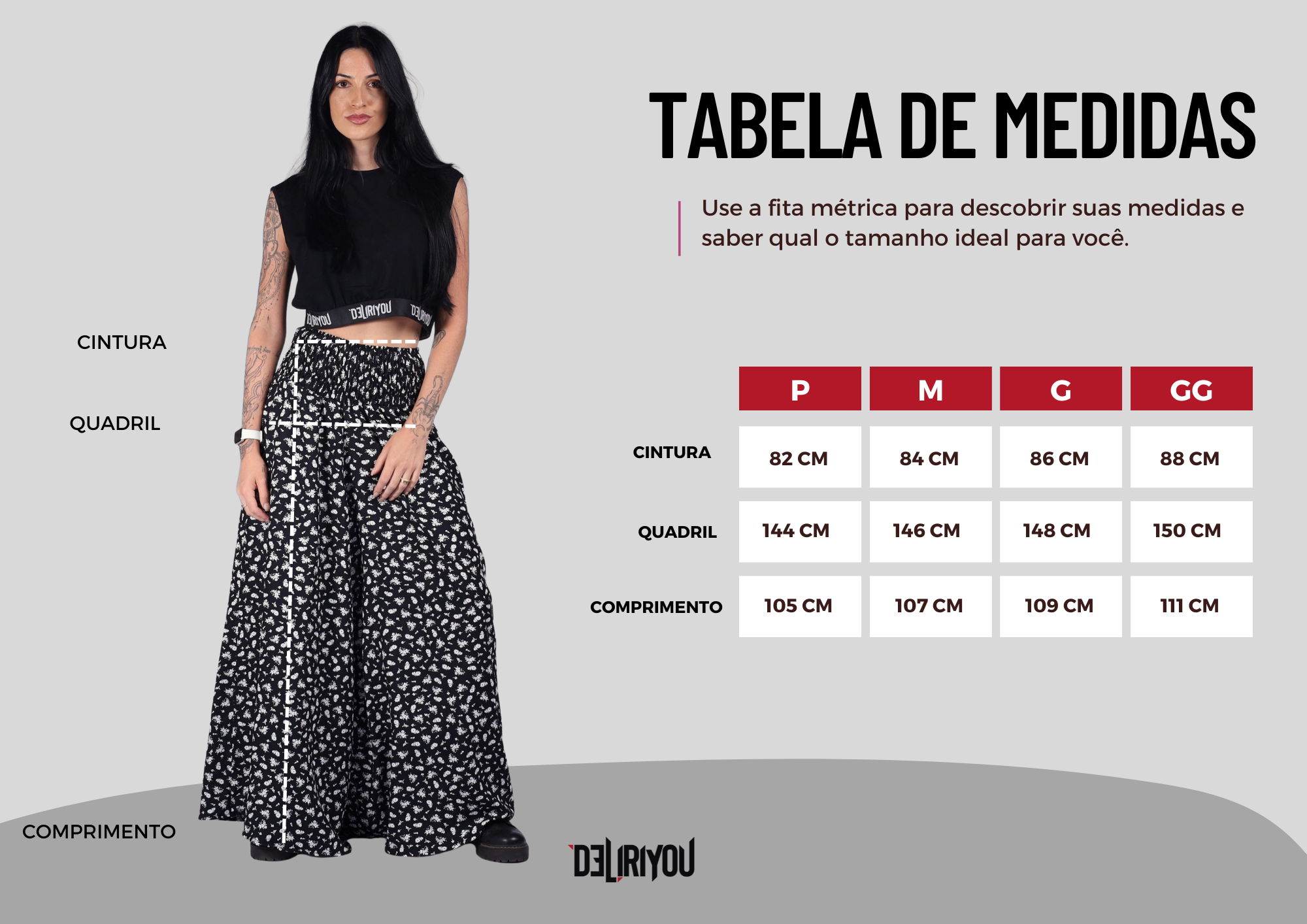 Tabela de medidas
