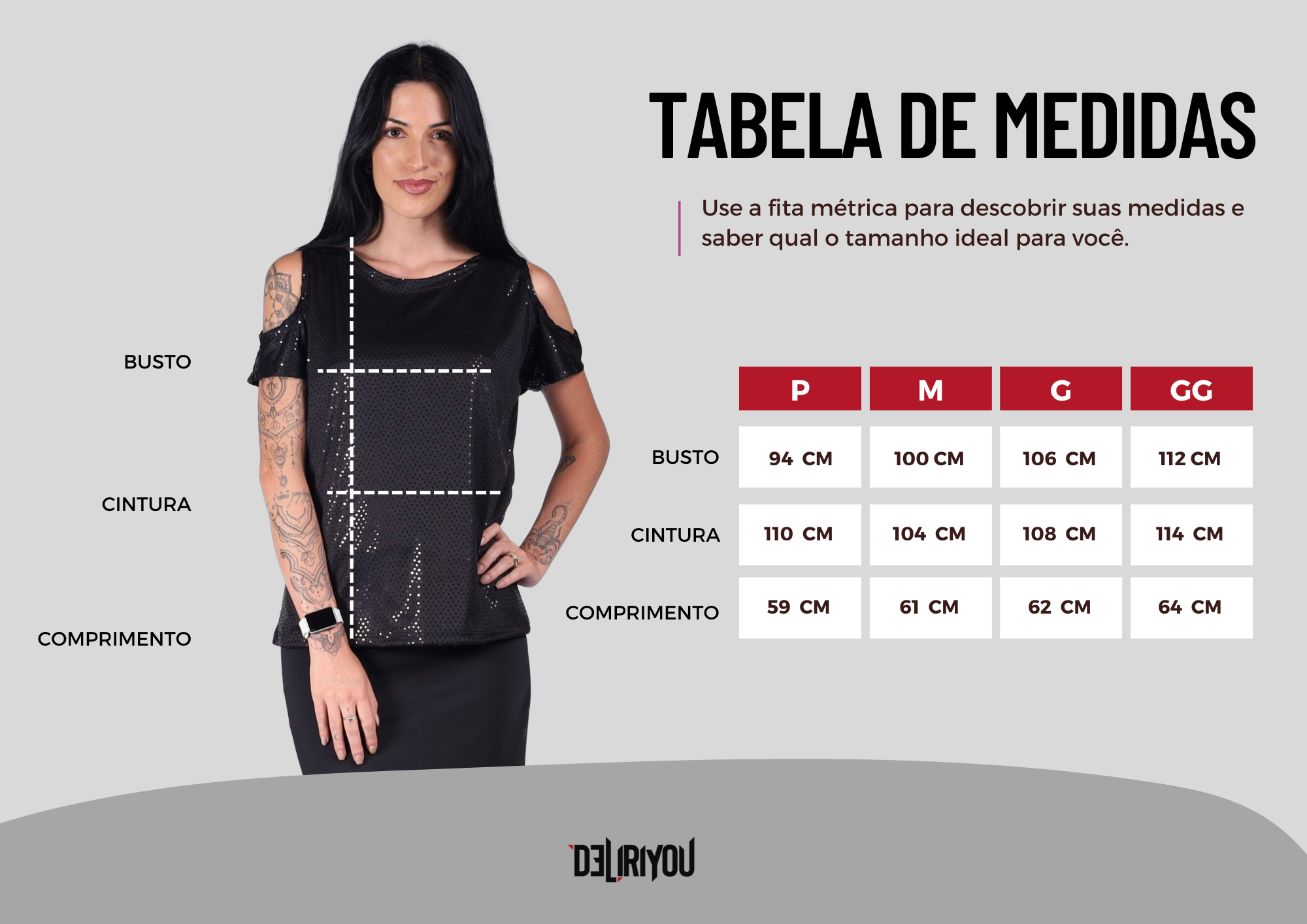 Tabela de medidas