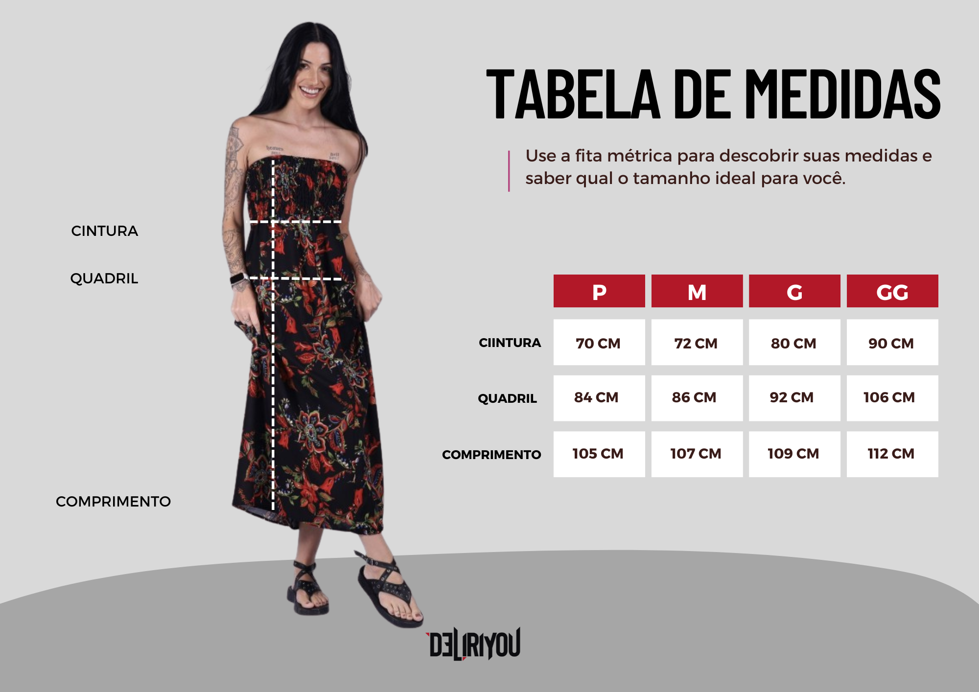 Tabela de medidas