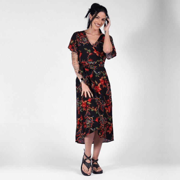 Vestido Transpassado Upside Down