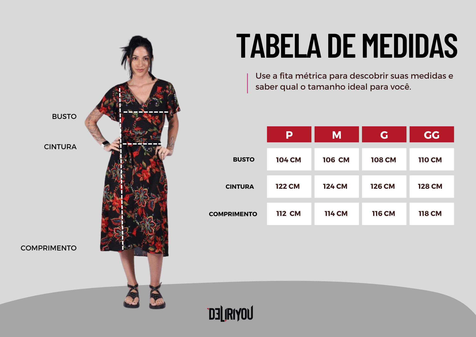 Tabela de medidas