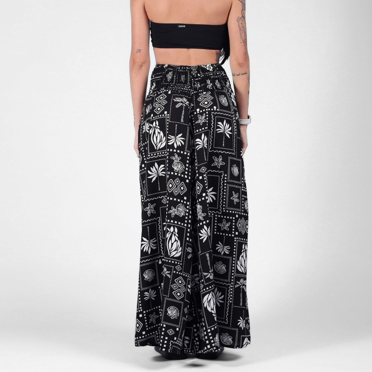 Calça Pantalona Estampa Boho Bandana