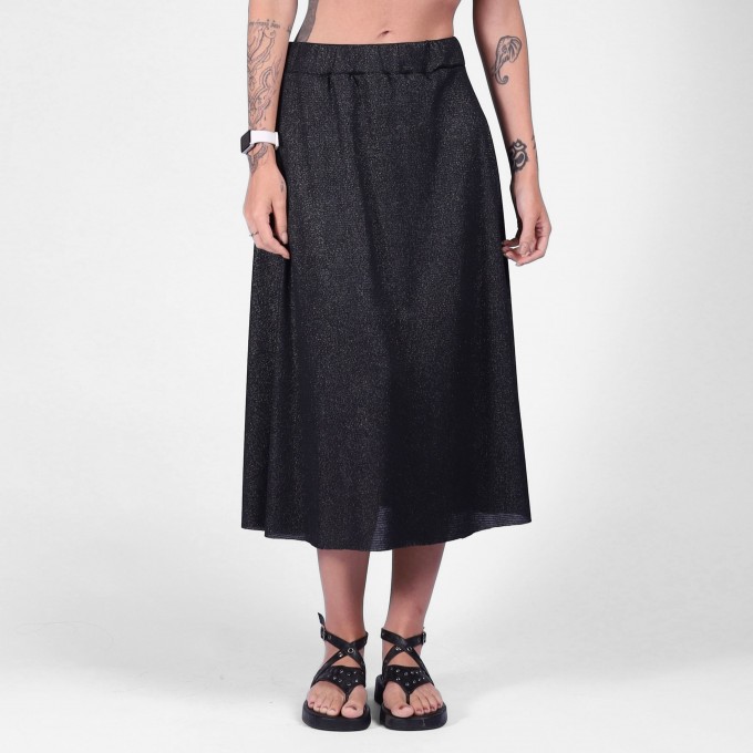 Saia Midi Evasê Shine