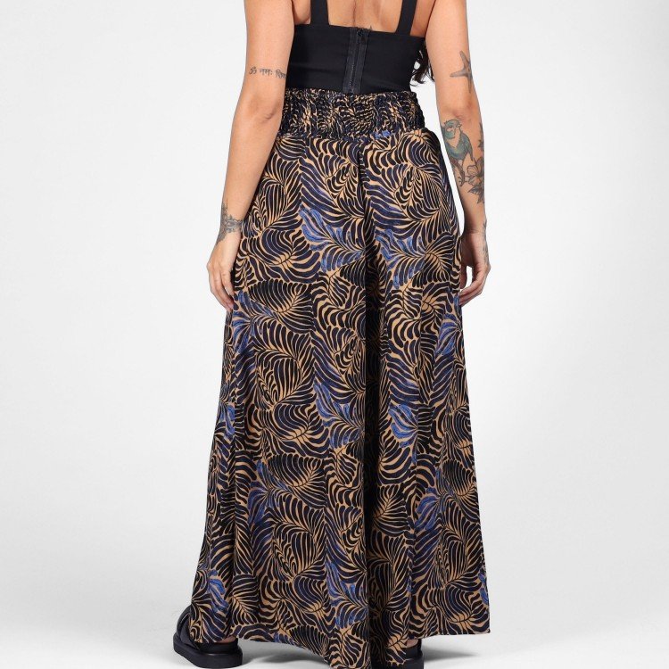 Calça Pantalona Folhagens Místicas