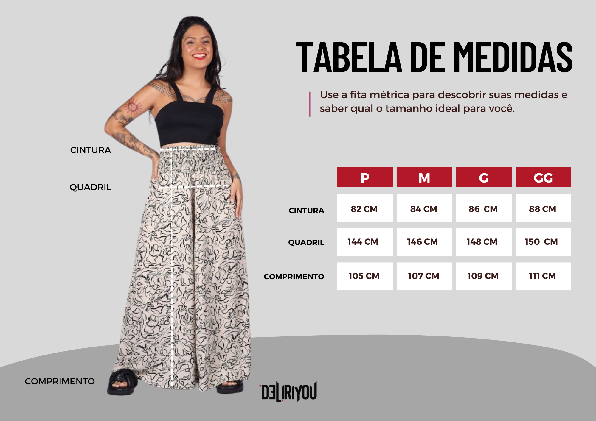 Tabela de medidas