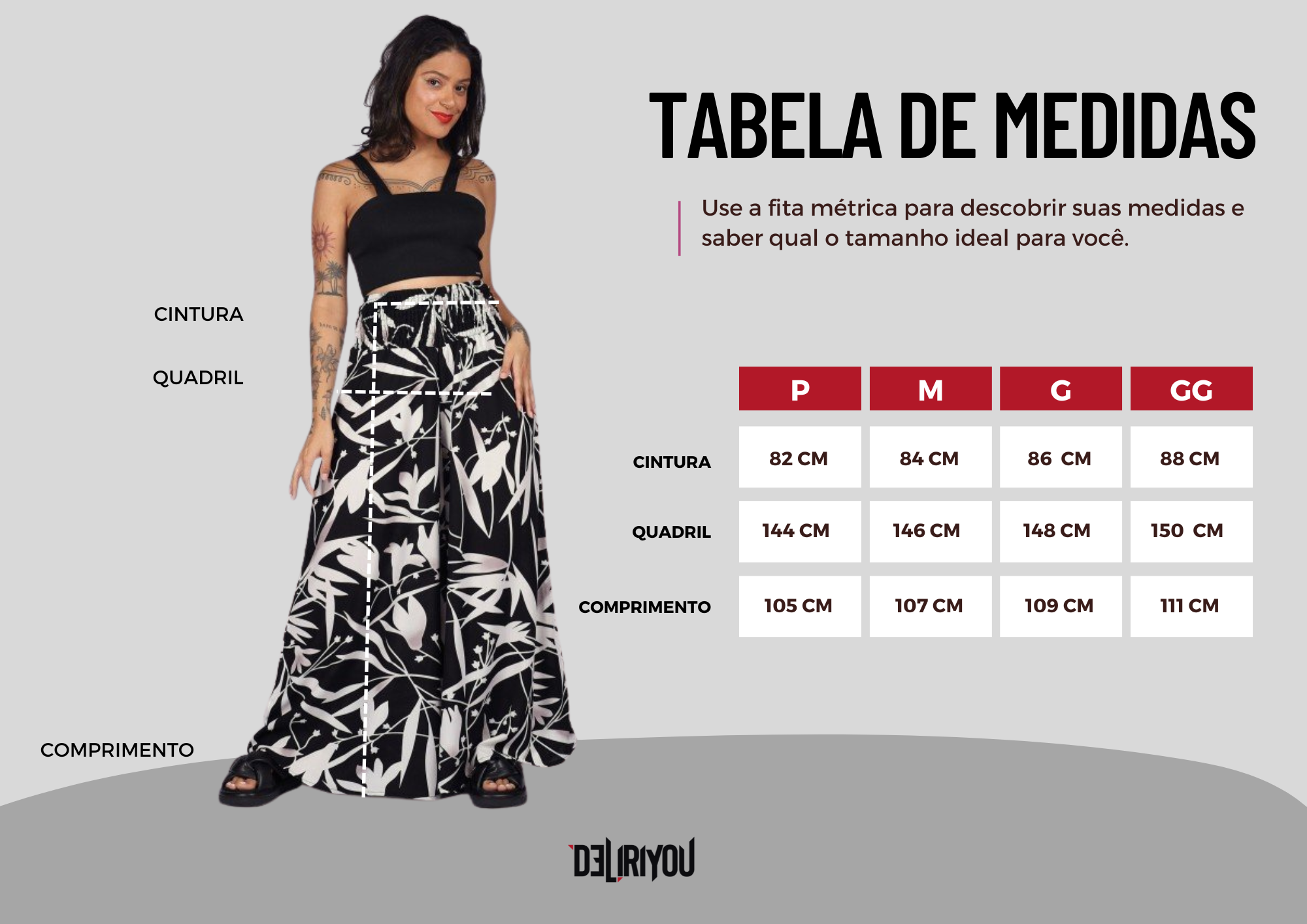 Tabela de medidas