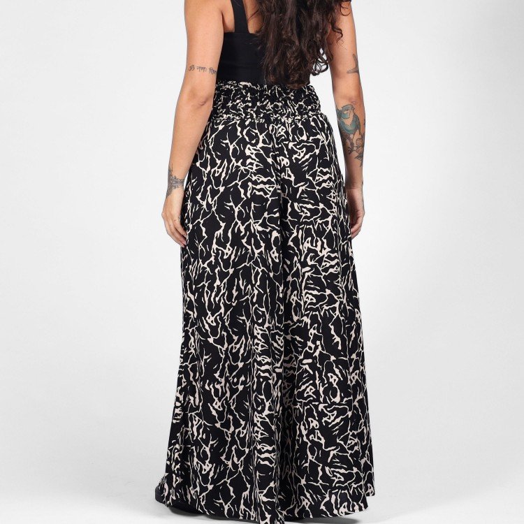 Calça Pantalona Black Abstrata