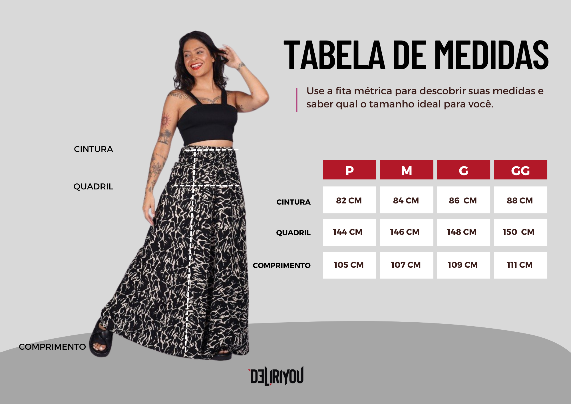 Tabela de medidas