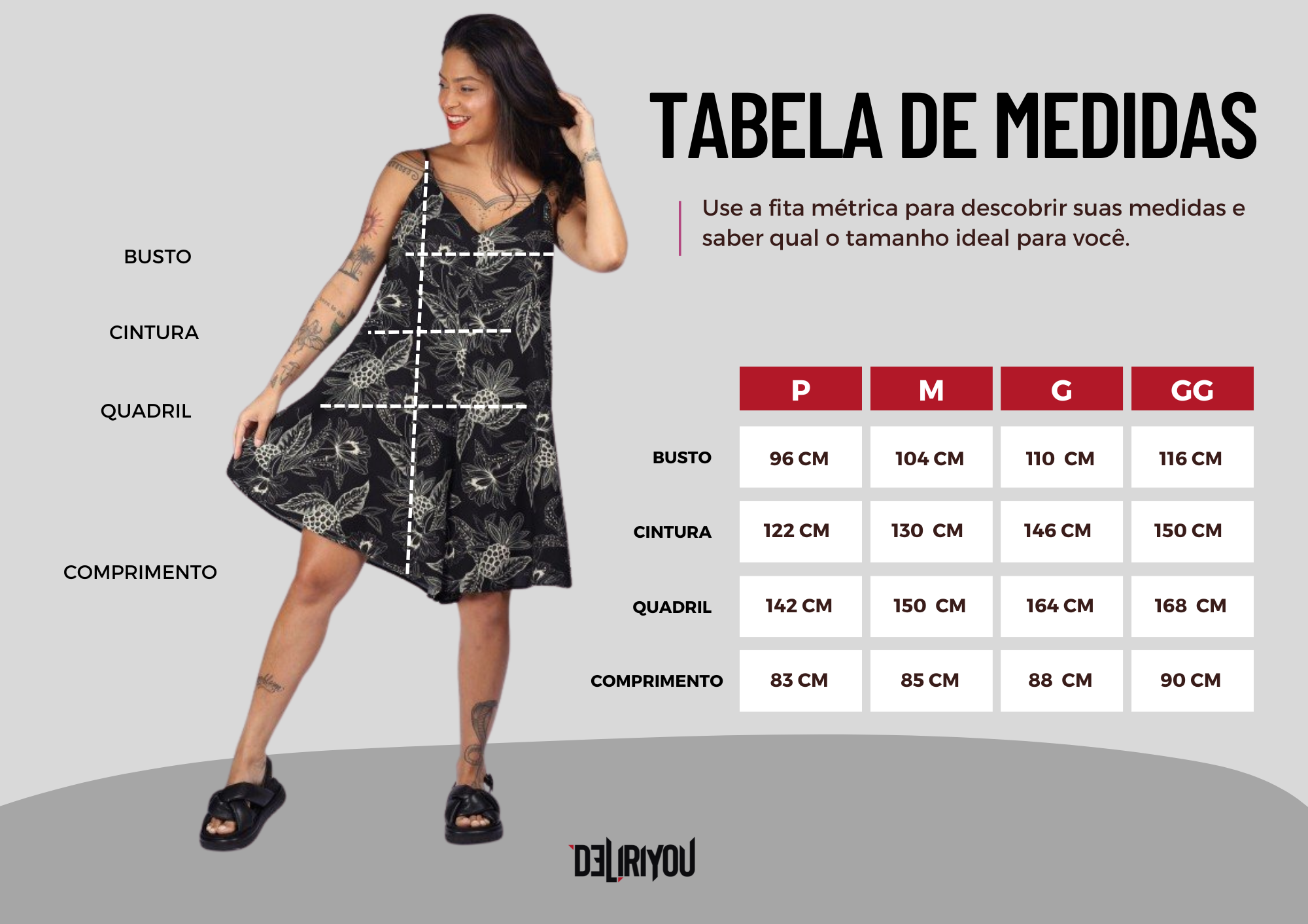 Tabela de medidas