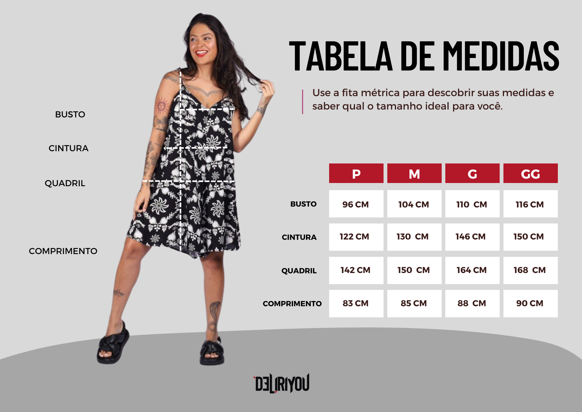 Tabela de medidas