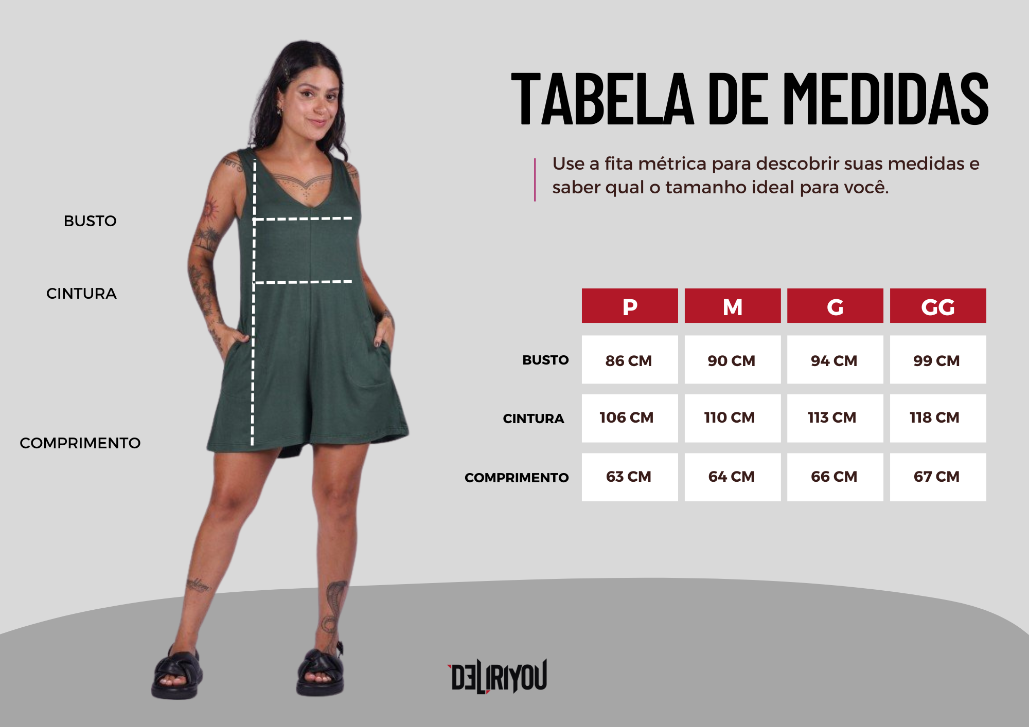 Tabela de medidas
