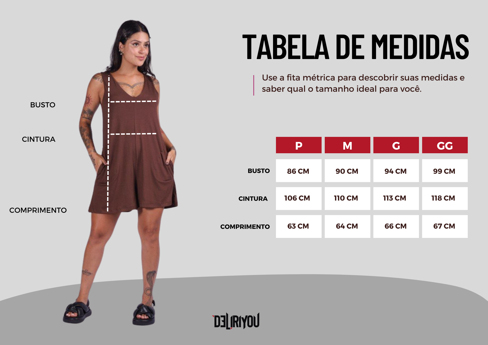 Tabela de medidas