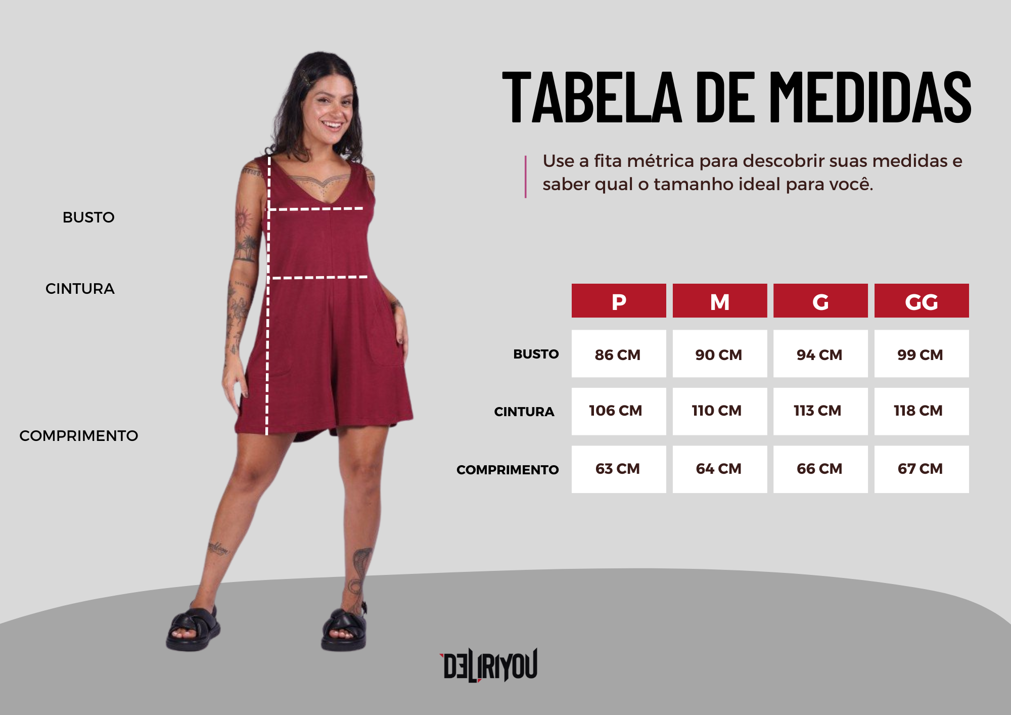 Tabela de medidas