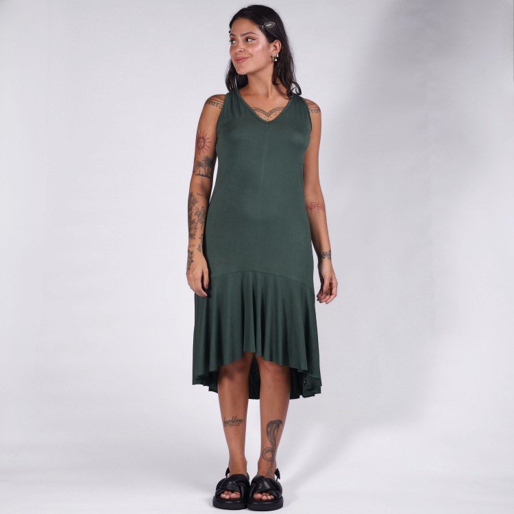 Vestido Verde Mullet