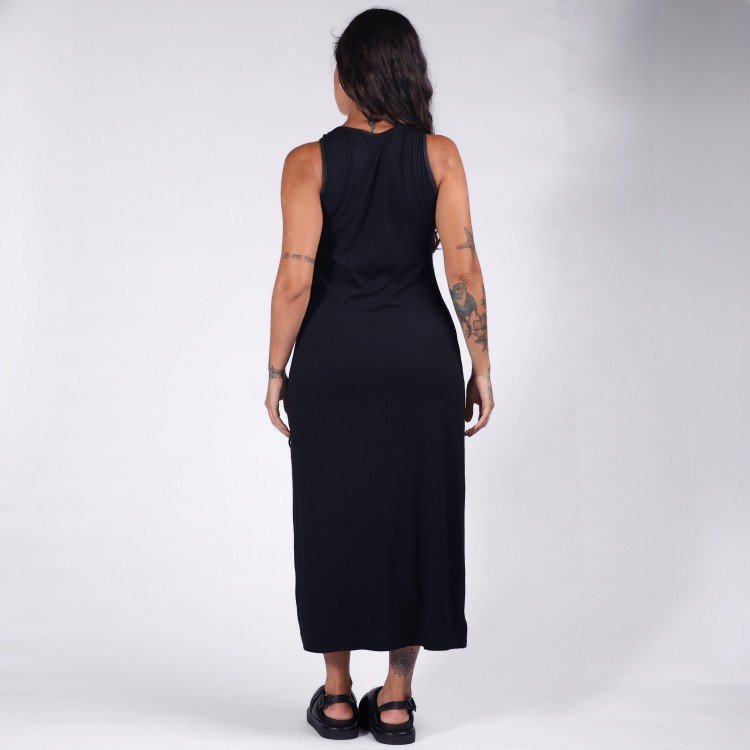 Vestido Midi Canelado Urban Fenda