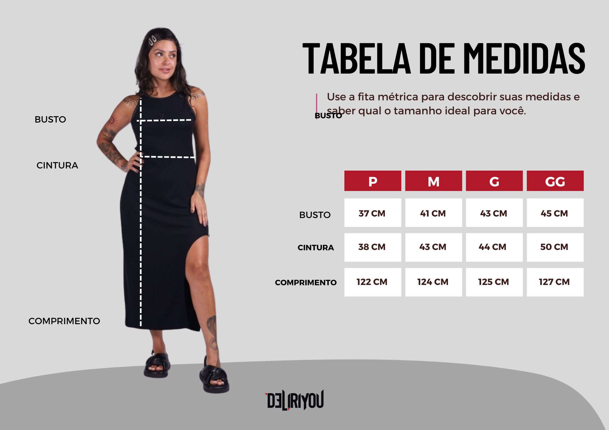 Tabela de medidas