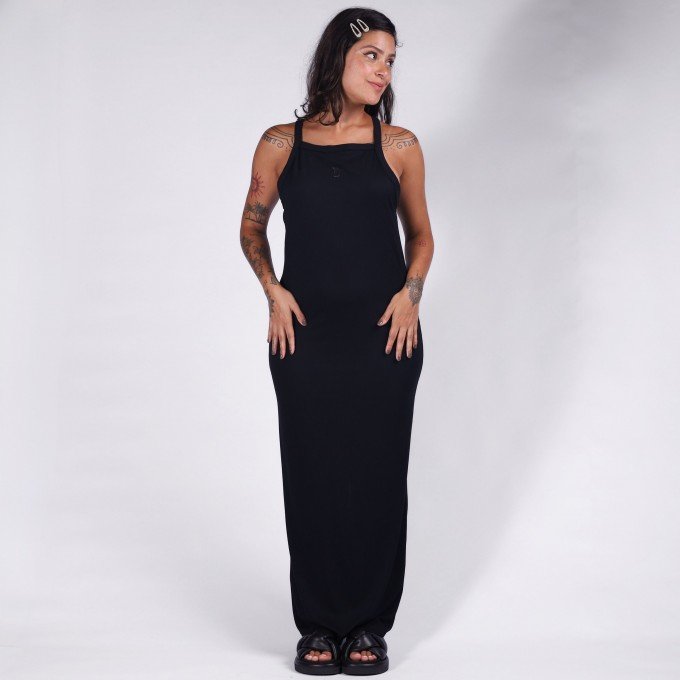 Vestido Rib Deep Back