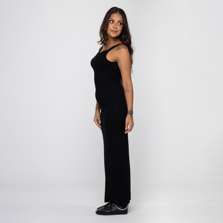 Vestido Rib Deep Back