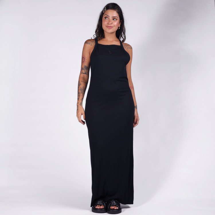 Vestido Rib Deep Back