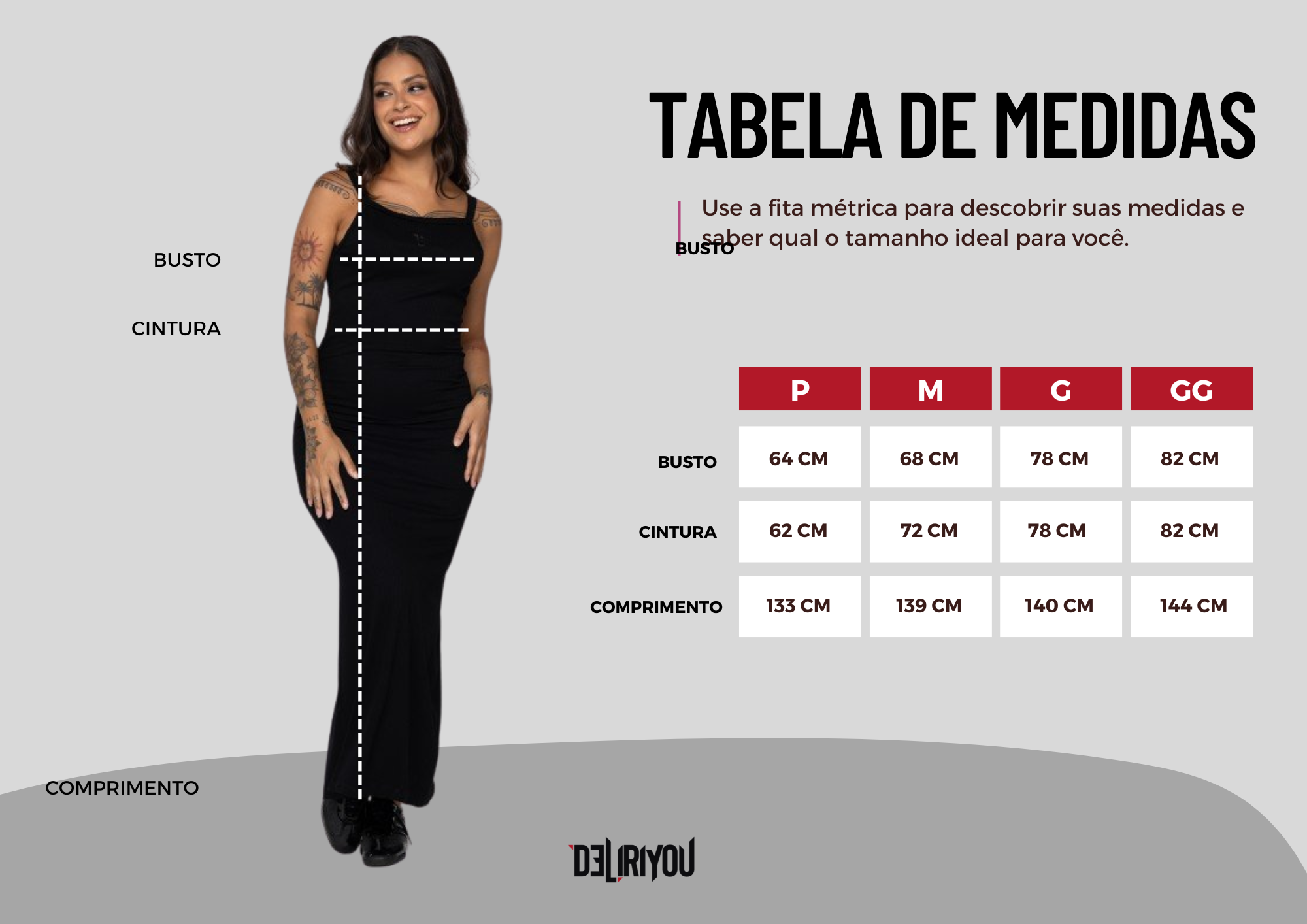 Tabela de medidas